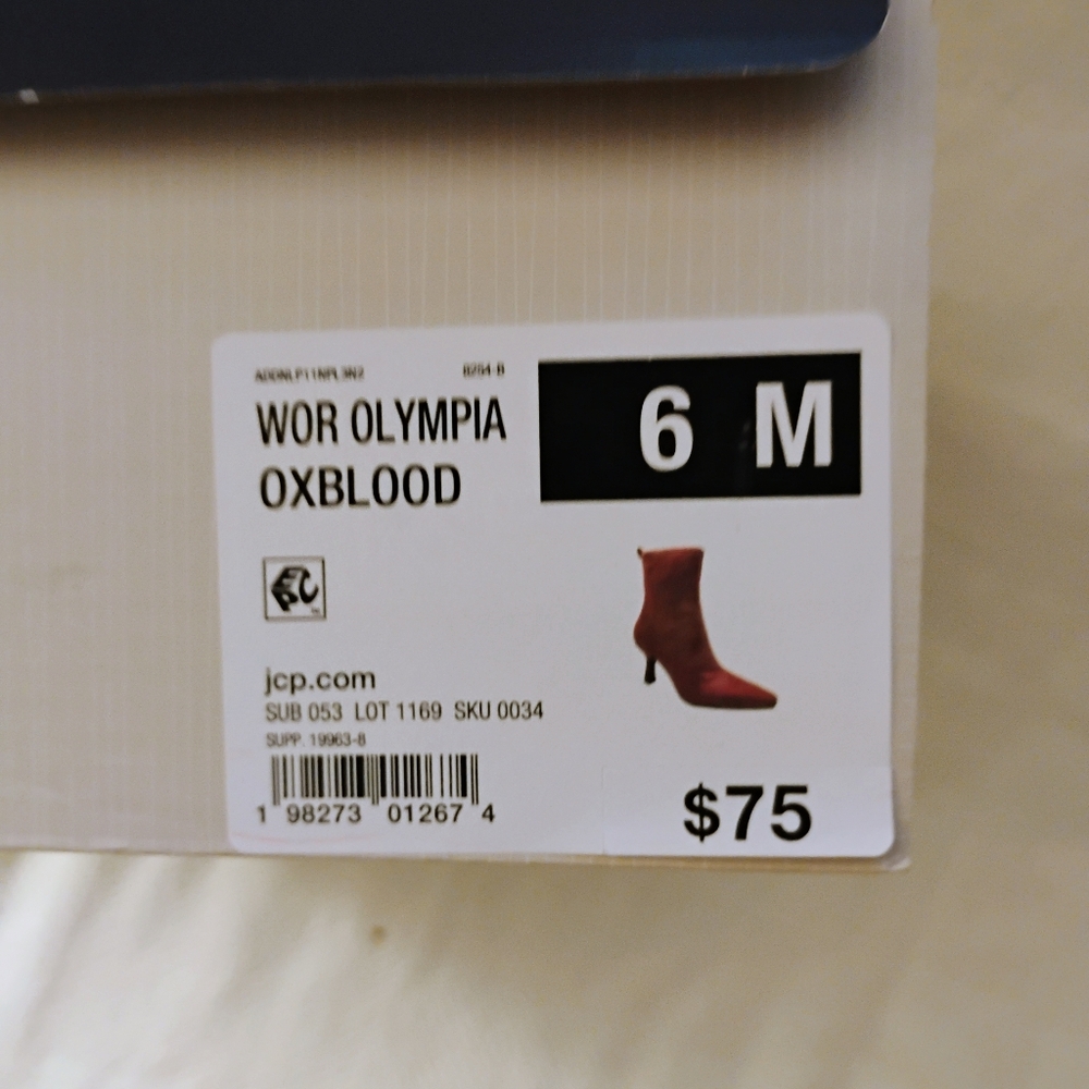 Worthington Red Heeled Boots Sleek and Chic
